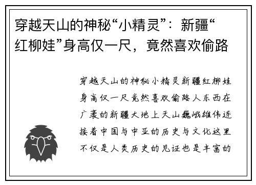 穿越天山的神秘“小精灵”：新疆“红柳娃”身高仅一尺，竟然喜欢偷路人东西